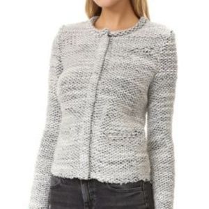 IRO Carene Boucle Wool Cardigan Jacket Blazer
